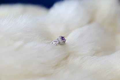 Amethyst Majesty Adjustable Ring