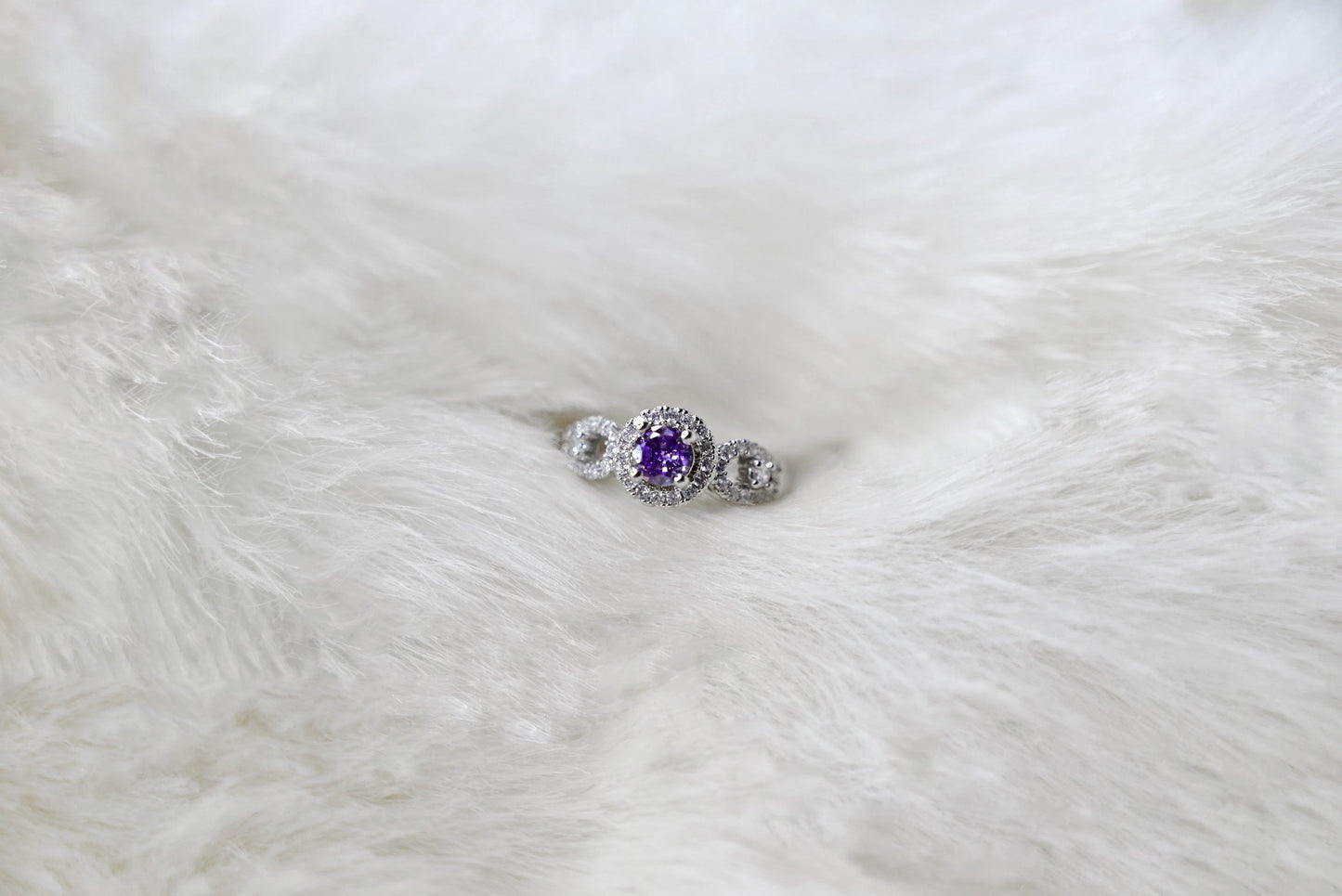 Amethyst Majesty Adjustable Ring